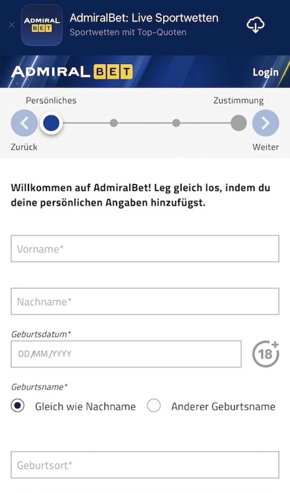 Admiral Bet App Mobile 2026
