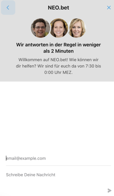 Neobet mobile registrieren