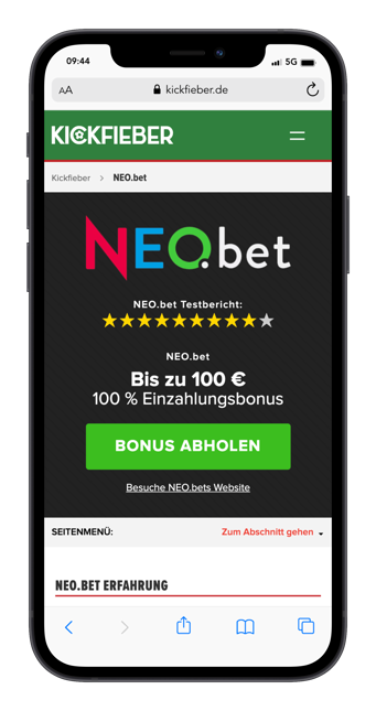 Neobet mobile registrieren